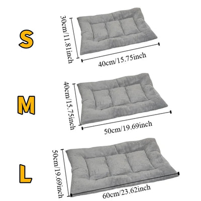 Warm Dog Bed Mat Surrounding Style Super Soft Pet Plush Pad Comfortable Non-slip Cat Cage Mattress for Cats and Dogs