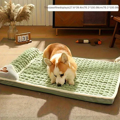 1pc Dog Mat, Four Seasons Universal Kennel, Sleeping Nest with Winter Removable and Washable Floor Mat, Dog Sleeping Mat