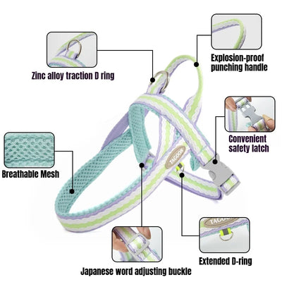 Dog Harness Collar Accessories Small Pet Neck Belt Lead Leash for Small  Dogs Collars  Breast Strap Puppy Adjustable Walking