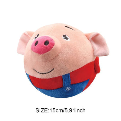 Interactive Plush Bouncing Ball Toy for Dogs