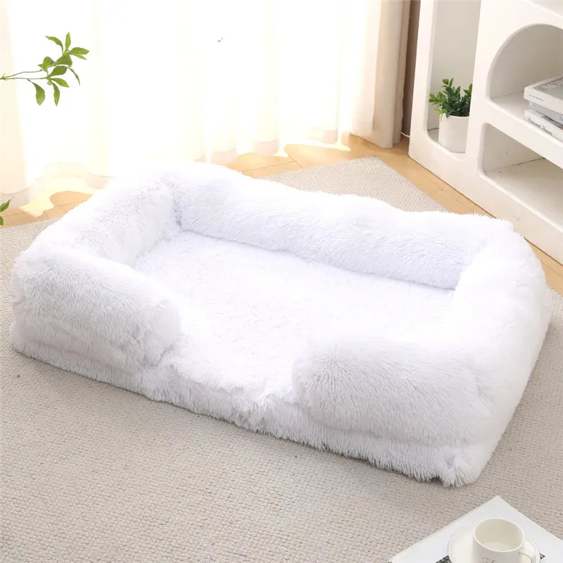 Luxury Winter Warm Large Dog Sofa Bed Dog Kneel Cat Mats House Cushion Pet Sleeping Sofa Beds Mat for Large and Small Dog PawPrint Treasures