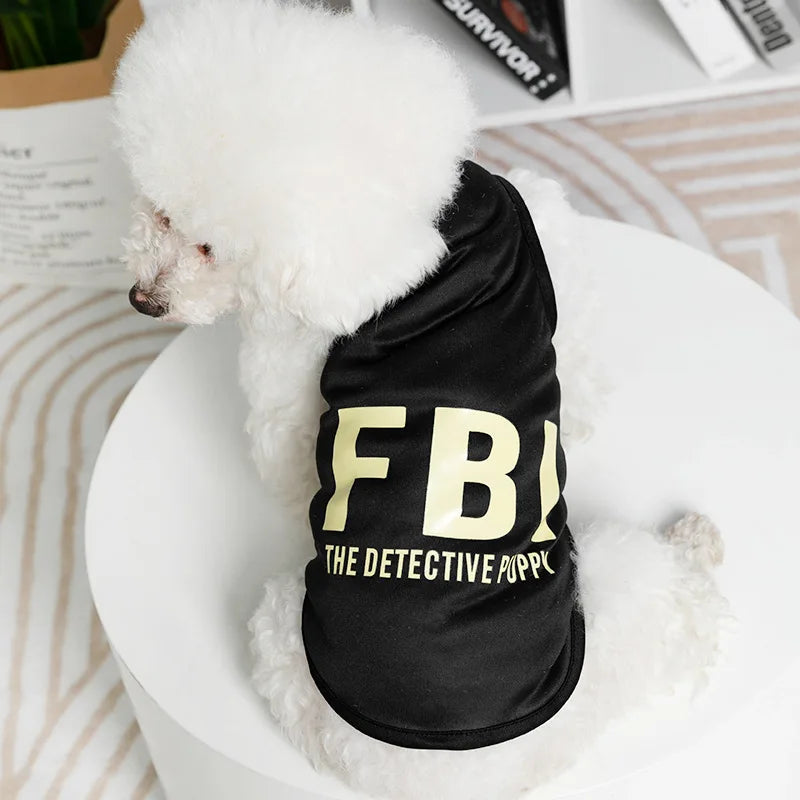Pet Dog Clothes For Small Medium Dogs Cats Spring Summer Cool Interesting Outward Clothing Shirt For Puppy Chihuahua Yorkie Vest PawPrint Treasures