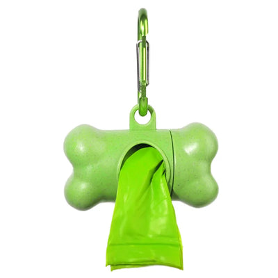 Pet Dog Poop Bag Bone Shape Dispenser Waste Garbage Carrier Holder Dispensers Poop Bag Dogs Trash Cleaning Tool Pet Products