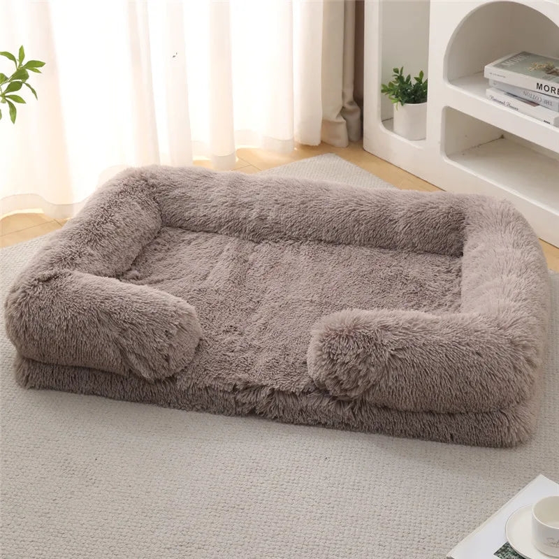 Luxury Winter Warm Large Dog Sofa Bed Dog Kneel Cat Mats House Cushion Pet Sleeping Sofa Beds Mat for Large and Small Dog PawPrint Treasures