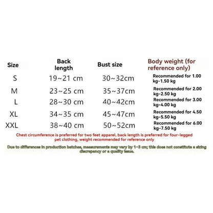 Pet Dog Clothing for Autumn and Winter, Suitable for Pulling Warm Striped Four Legged Small Puppies PawPrint Treasures