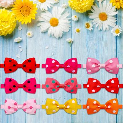 10pcs Pet Accessories Small Dog Bow Tie For Puppy Dog Bowties Collar Adjustable Girl Dogs Bowtie For Cat Dog Collar Pet Supplier