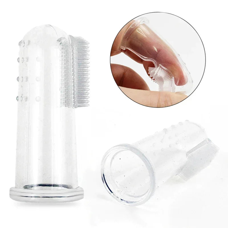 Teddy Dog Brush Bad Breath Tartar Teeth Care Tool Dog Cat Cleaning Silicagel Pet Supplies Super Soft Pet Finger Toothbrush