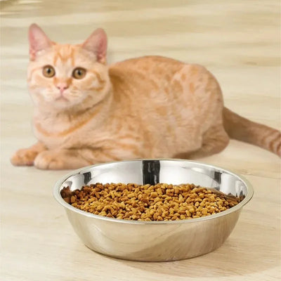 Metal Dog Cat Stainless Steel Pet Bowl Food Drinking Bowl for Small Medium Big Dogs GWSWS01