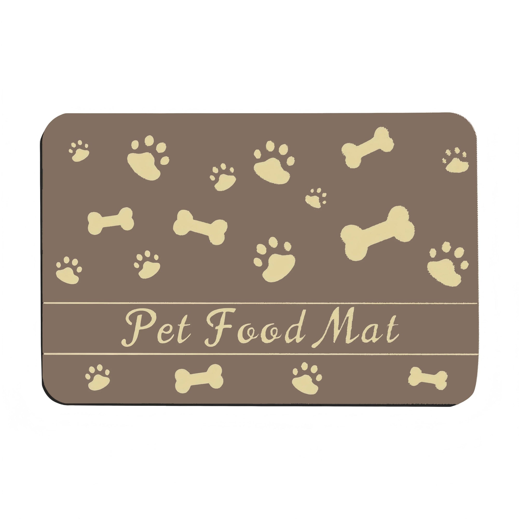 Pet Feeding Dropshipping Pet Placemat for Food and Water Bowl with Waterproof Rubber Backing Quick Dry Water Mat for Dog Cat