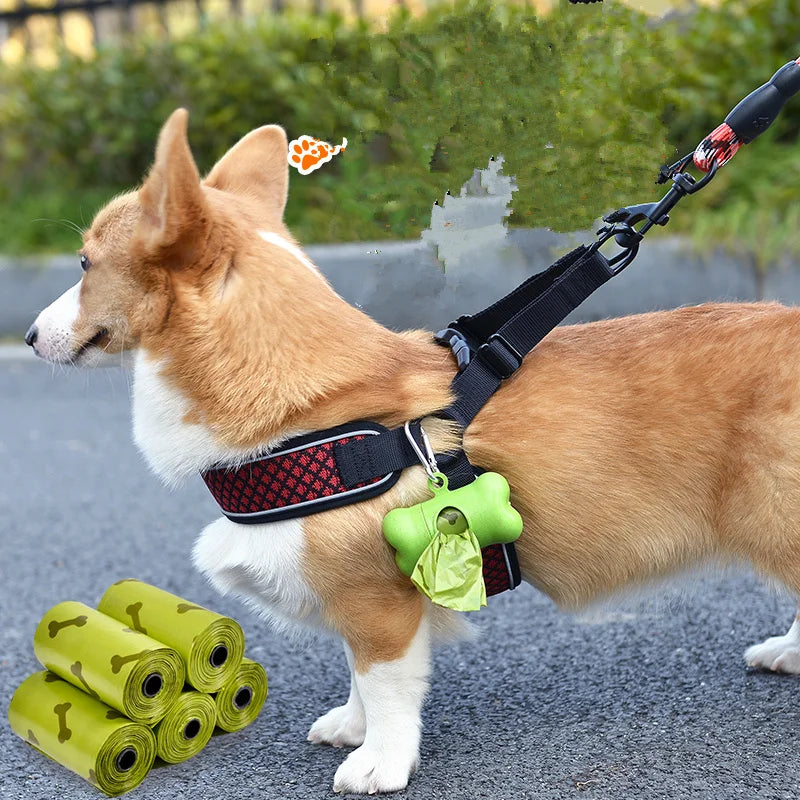Pet Dog Poop Bag Bone Shape Dispenser Waste Garbage Carrier Holder Dispensers Poop Bag Dogs Trash Cleaning Tool Pet Products