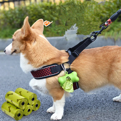 Pet Dog Poop Bag Bone Shape Dispenser Waste Garbage Carrier Holder Dispensers Poop Bag Dogs Trash Cleaning Tool Pet Products