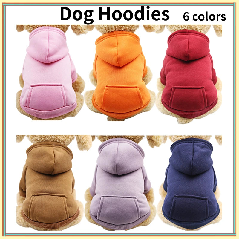 Winter Dog Hoodies Sweatshirt Jacket for Small and Medium Dog Pet Coat Puppy Clothes Chihuahuas Bulldog Costume Puppy Pet Autumn