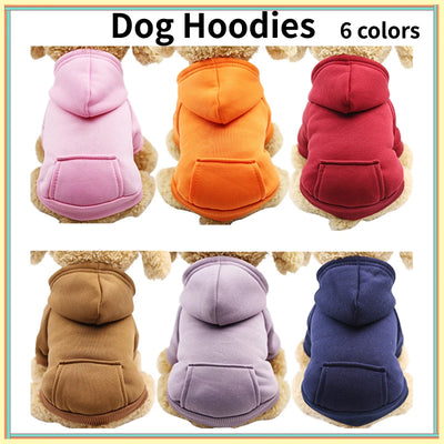 Winter Dog Hoodies Sweatshirt Jacket for Small and Medium Dog Pet Coat Puppy Clothes Chihuahuas Bulldog Costume Puppy Pet Autumn