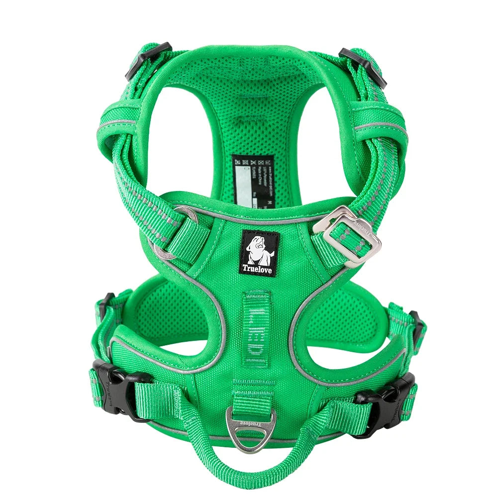 TRUE LOVE TLH5654 No Pull Dog Harness Nylon Reflective Adjustable Step-in Comfortable Pet Harness