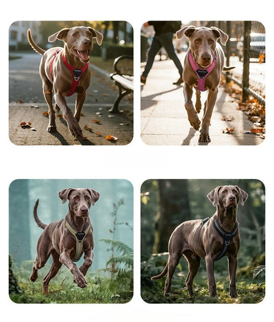 Dog Leash Anti-Pull Pet Harness Comfortable Outdoor Dog Leash Reflective Dog Harness Durable and Stain-Resistant