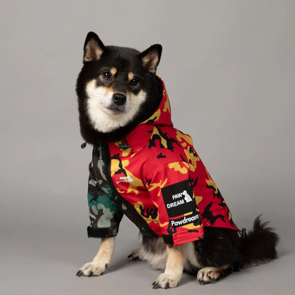 Pet Dog Clothes The Dog Fans Fashion Dog JackeT Outdoor Pet Clothing XS-5XL Medium Large Dog Rain Coat Puppy Waterproof Jacket PawPrint Treasures