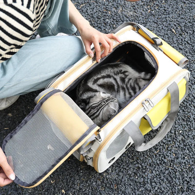Portable Pet Carrier Cat Bag For Cats And Dogs Ideal For Travel And Outdoor Activities Suitable For Cats And Small Dogs