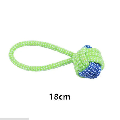 Interactive Cotton Rope Dog Toys, Mini Chew Ball & Toothbrush Toy for Puppy Teeth Cleaning, Durable Pet Accessories for Small to