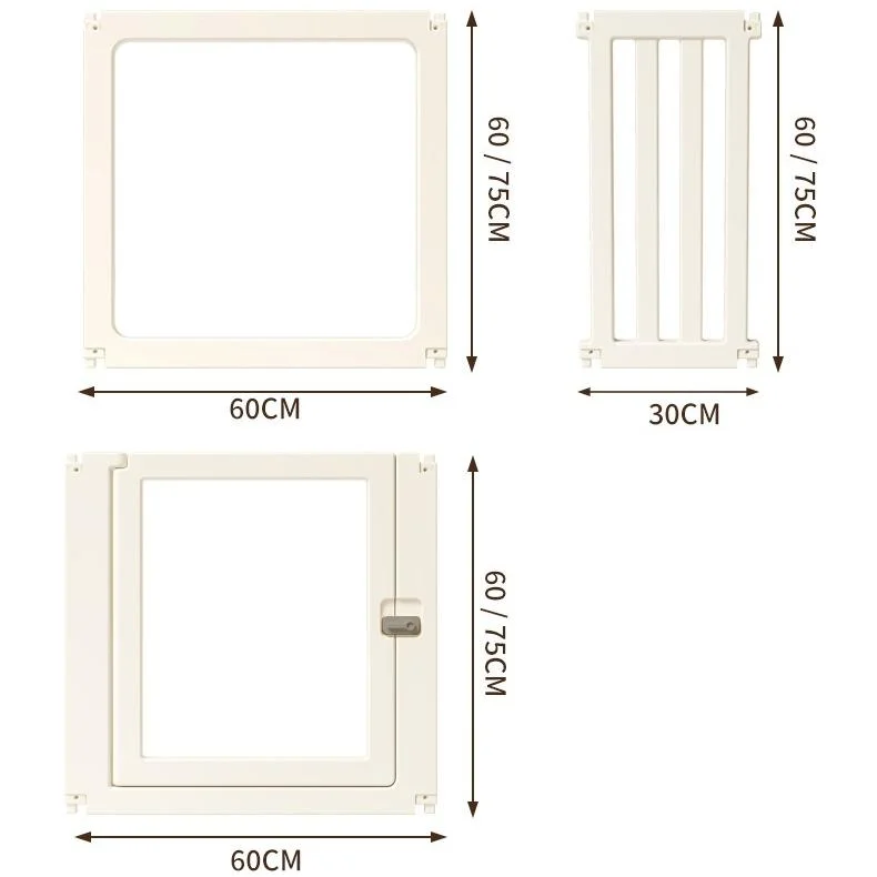 Small Pet Dog Cage Full Transparent Acrylic Indoor Home Security Fence Safe for Cats and Dogs PawPrint Treasures