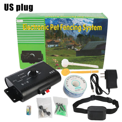 Electric Dog Fence Electronic Pet Fence System Containment Sound Shocked Collar Pet Accessories Dog Training Collar Waterproof