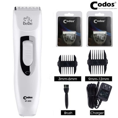 Codos KP3000 Professional Grooming Kit Cat Dog Hair Trimmer Rechargeable Electrical Pet Clipper Shaver Set Haircut Machine