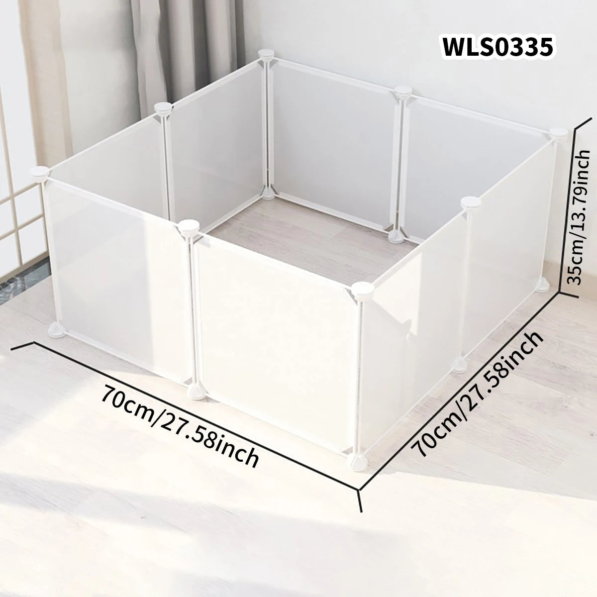 DIY Pet Cage for Home Use, Easy to Install and Disassemble, Dog Fence, Guinea Pig Isolation Net, Dog Cage, Cat Cage, Rabbit Enclosure, Freely Assembled, Turtle Activity Area Barrier Net, No Drilling Required PawPrint Treasures