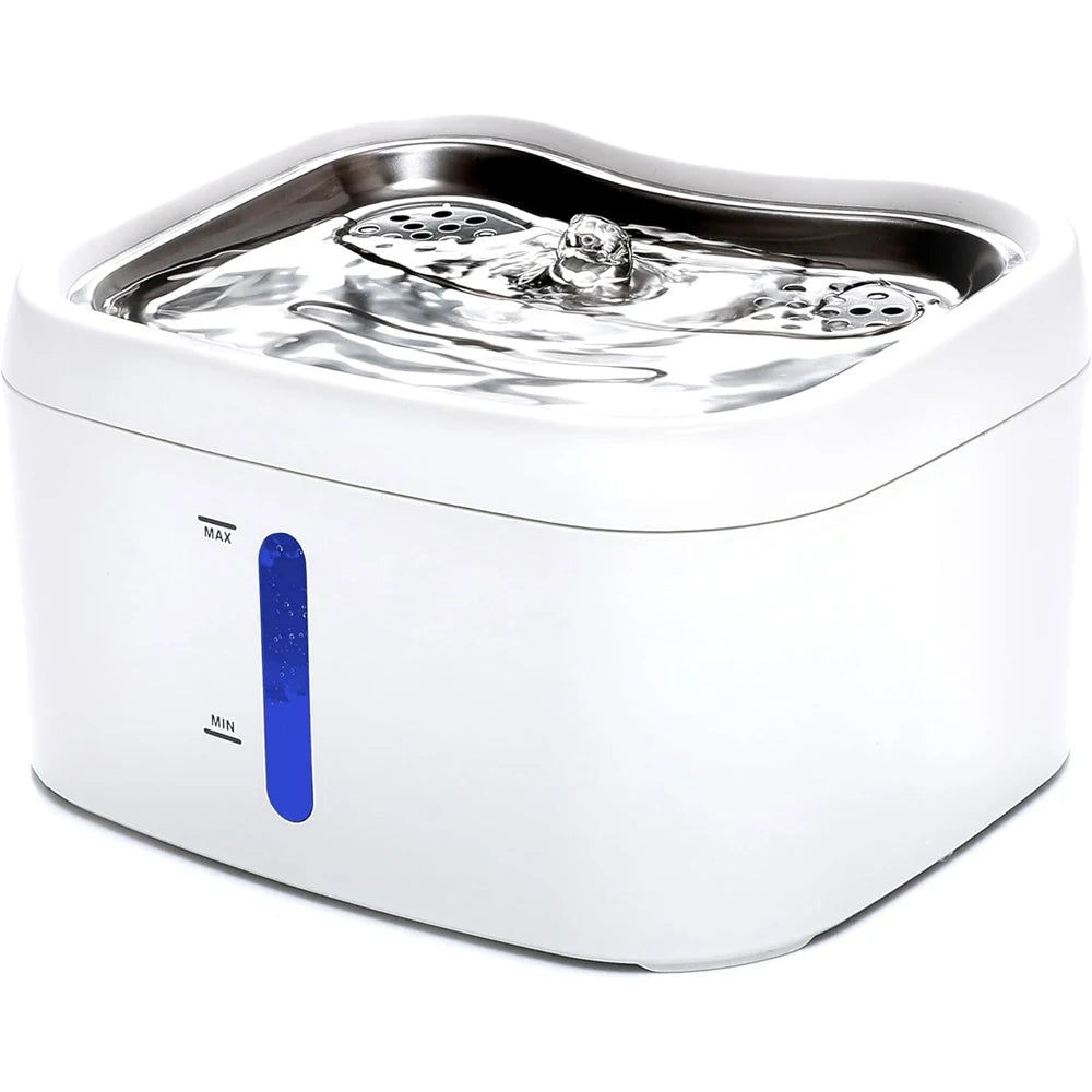 Tuya APP Cat Water Fountain 84 oz/2.5L Automatic Fountain Dog Water Fountain Suitable For Stainless Steel Pets Drinking Bowl