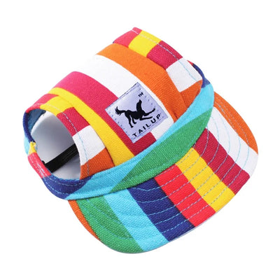 Summer Pet Dog Hat Cap Outdoor Dog Baseball Cap Canvas Small Dog Sunscreen Accessories