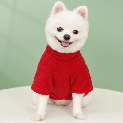 Winter Warm Dog Clothes for Small Dogs Fashion Dog Hoodies Cute Solid Puppy Sweatshirt Soft Cat Pullovers Chihuahua Pet Hoodies