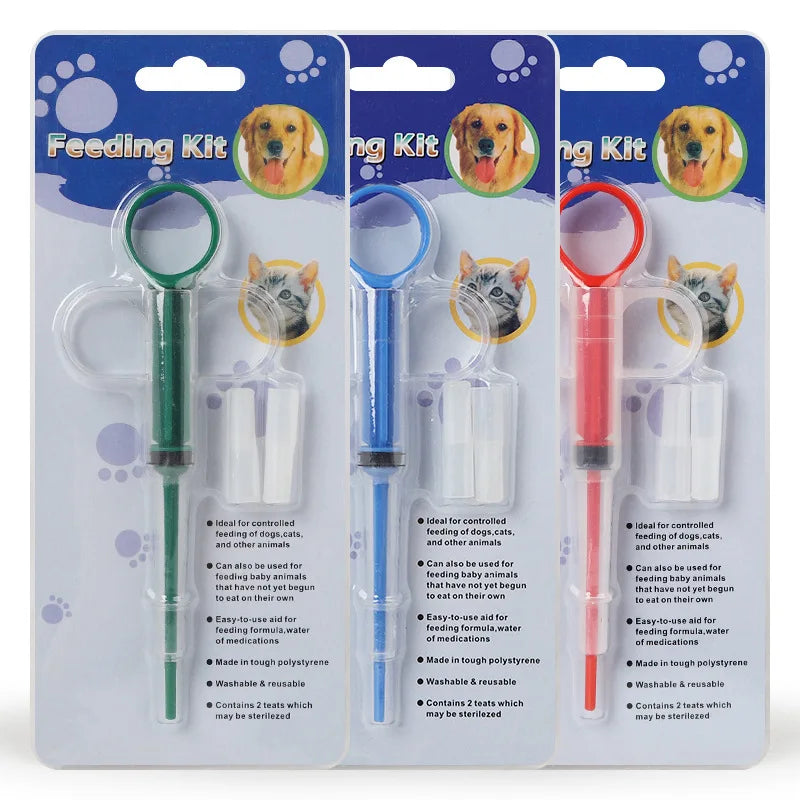 Pet feeding syringe safe and comfortable pet cat dog feeding medicine stick deworming liquid medicine syringe pet supplies