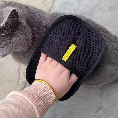 Cat Hair Brush Pet Removal Gloves Double-Sided Pet Grooming Gloves Kitten Cleaning Tool Dog Deshedding Brush Pet Supplies ﻿