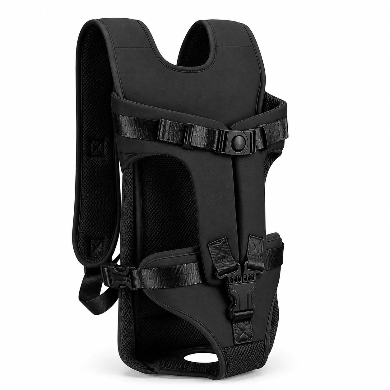 Pet Front Carrier Backpack for Small Dogs, Hands Free Puppy Chest Carrier with Breathable Mesh, Adjustable Straps for Travel