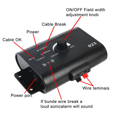 Waterproof Electronic Pet Fence System Containment Dog Training Collar Electric Dog Fence Pet Accessories Sound Shocked Collar
