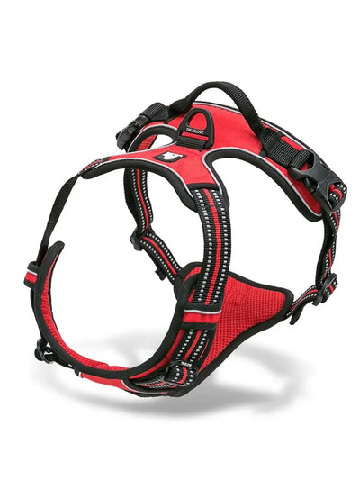 Truelove Reflective Nylon large pet Dog Harness  TLH5651 All Weather  Padded  Adjustable Safety Vehicular  leads for dogs pet