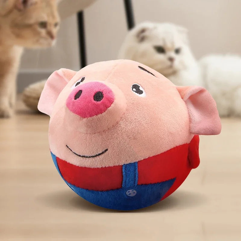 Interactive Plush Bouncing Ball Toy for Dogs