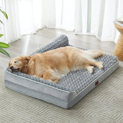 Orthopedic Dog Bed for Large Dogs – Waterproof Sofa-Style Bed with Removable Washable Cover, Non-Slip Base & Joint Support