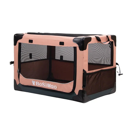 Pet Transport Bag Pet Car Cage Portable Cage for Pets One-piece Folding Pet Outdoor Bag Breathable Movable cat and dog cage PawPrint Treasures