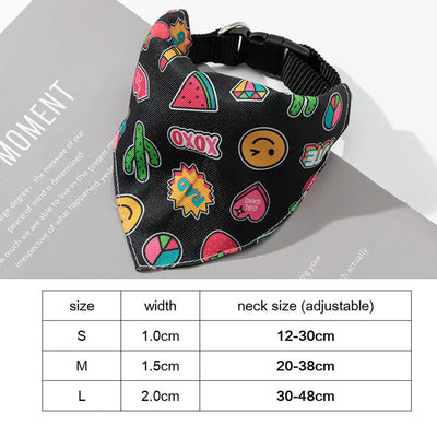 Dog Bandana Collar Scarf for Puppy & Cat Small Medium Large Dogs Adjustable Collars Pet Handkerchief Bibs Dress-up Accessories