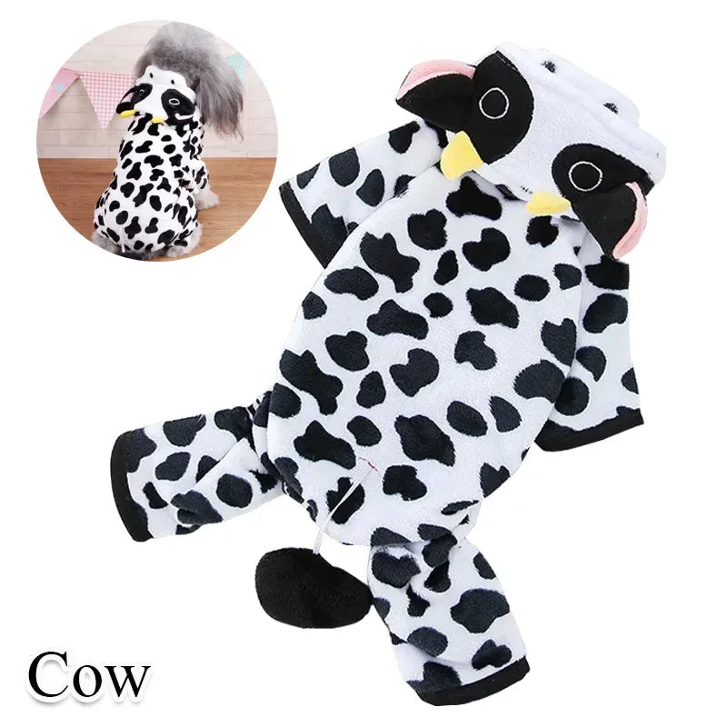 Coral Fleece Cosplay Costume for Pet  Clothing for Small Dogs Puppy Cats Clothes Chihuahua Yorkshire Costume Coat PawPrint Treasures