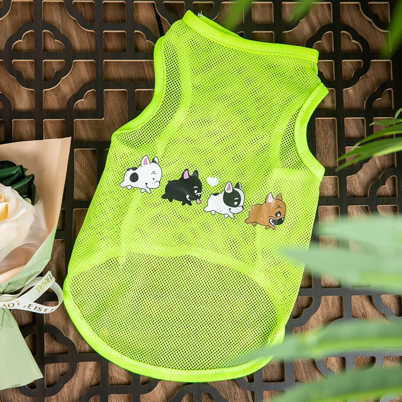 Fashion Cat Clothes Pet Dog Clothes For Small Dogs Chihuahua French Bulldog Summer Vest T Shirt Super Cool Lovely Puppy Clothing PawPrint Treasures