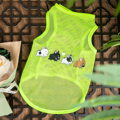 Fashion Cat Clothes Pet Dog Clothes For Small Dogs Chihuahua French Bulldog Summer Vest T Shirt Super Cool Lovely Puppy Clothing PawPrint Treasures