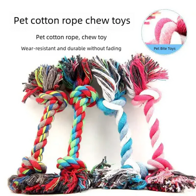 Dog Toy Pet Molar Bite-resistant Cotton Rope Knot for Small Dog Puppy Relieving Stuffy Cleaning Teeth Pet Chew Toys