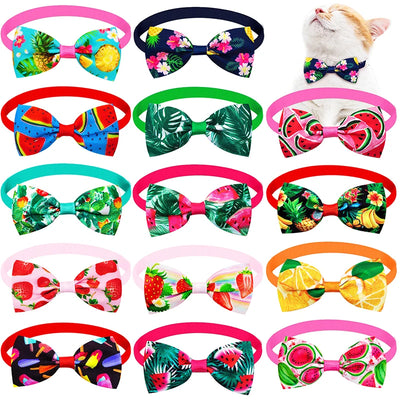 10pcs Pet Accessories Small Dog Bow Tie For Puppy Dog Bowties Collar Adjustable Girl Dogs Bowtie For Cat Dog Collar Pet Supplier