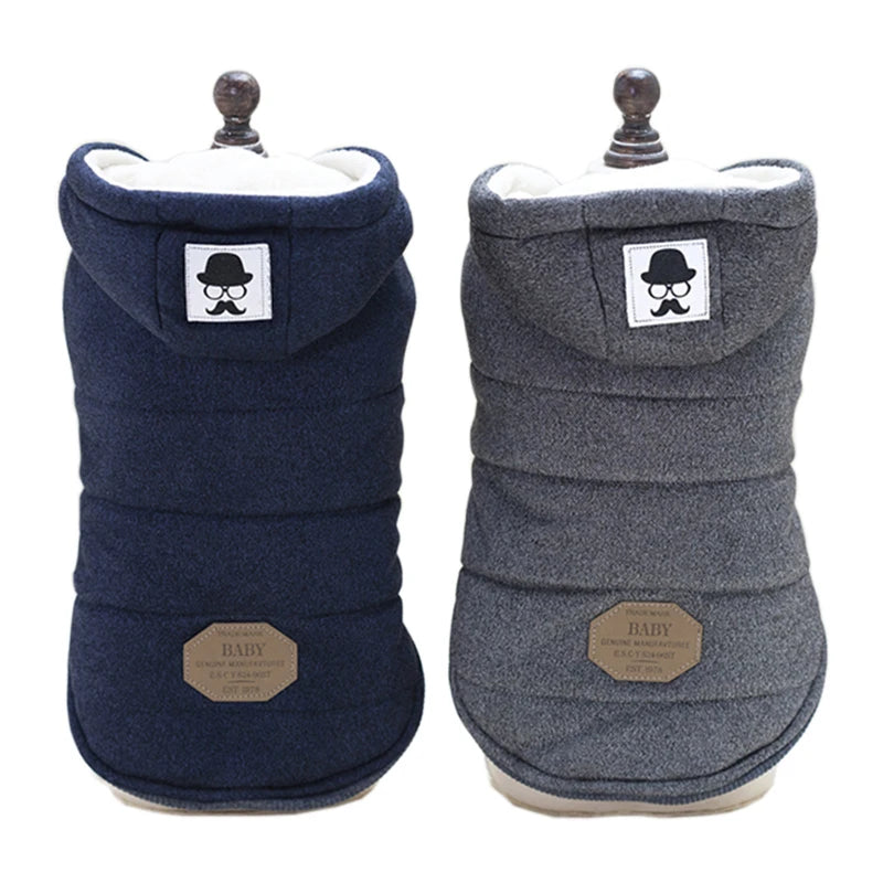 Hooded Pet Dog Jacket Coat For Small Medium Dogs Cats Autumn Winter Warm Puppy Clothing Windproof Cat Clothing Chihuahua Costume