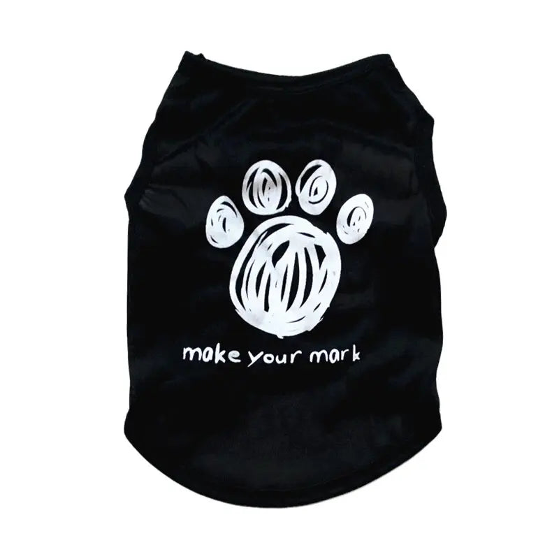 Security Clothing for Dogs Summer Pet Clothes Vest for Small Dogs Chihuahua Yorkshire Puppy Cats Low Price Pets T-shirt Costume PawPrint Treasures