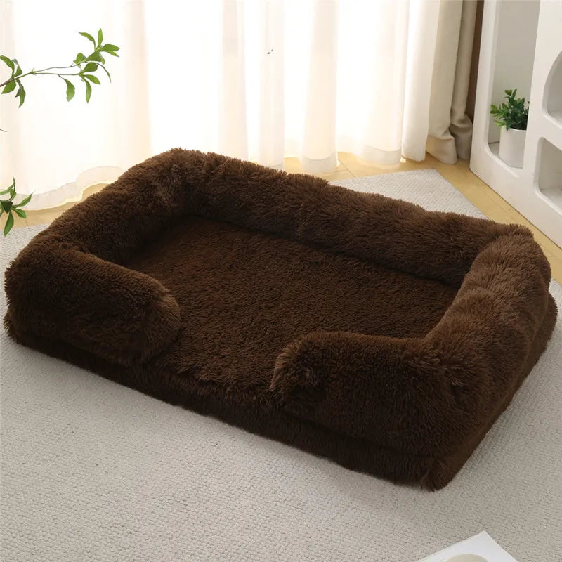 Luxury Winter Warm Large Dog Sofa Bed Dog Kneel Cat Mats House Cushion Pet Sleeping Sofa Beds Mat for Large and Small Dog PawPrint Treasures