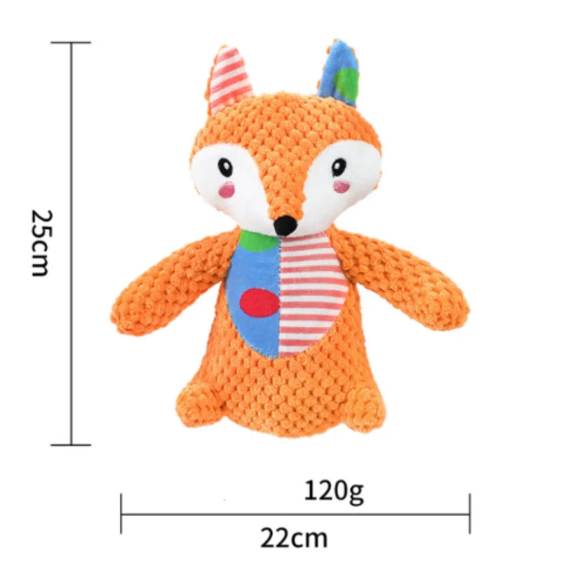 New Plush Squeaky Puppy Chew Toys Interactive Teething Training Dog Toys for Small Dogs Cute Donkey Design