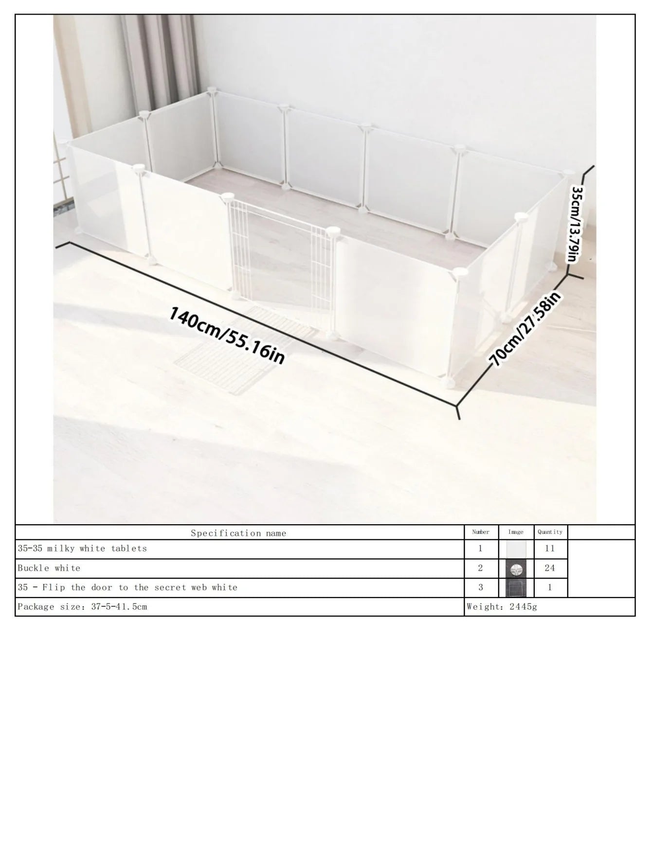 Multifunctional DIY Pet Fence Dog Fence Transparent Dog Fence Dog Cage Cat Fence Rabbit Isolation Fence