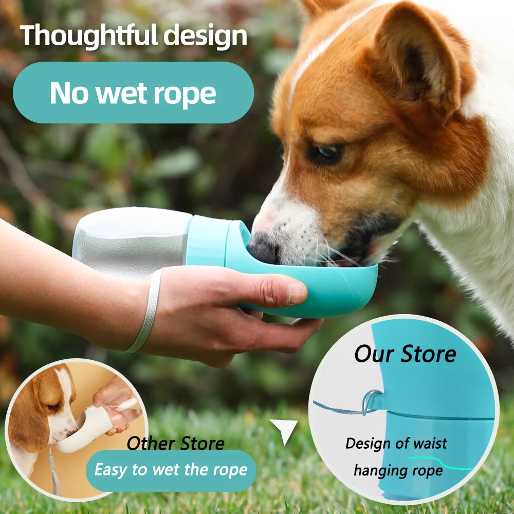 Pet Dog Water Bottle For Small Medium Dogs Cat Hiking Portable Puppy Feeder Leakproof Cat Drinking Bowls French Bulldog Supplies