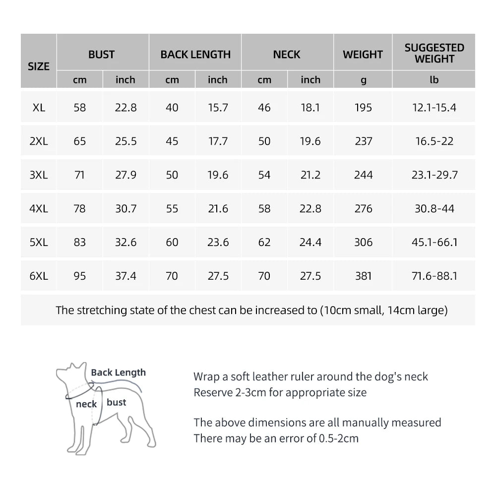 Winter Clothes for Dogs Windproof Cotton Clothing for Pets Rainproof Large Dogs Coat Reflective Overall Dog Leash Pet Clothing